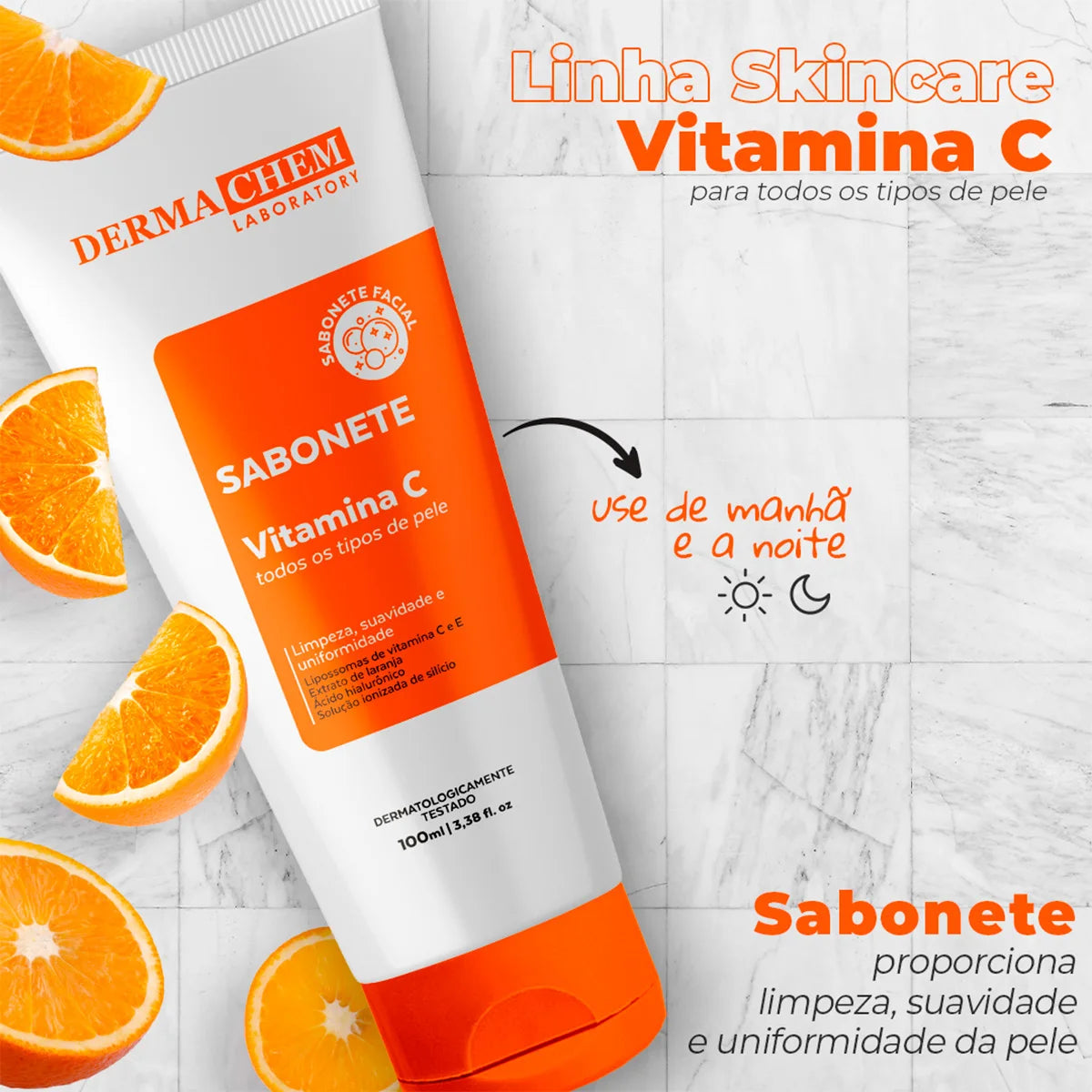 Brazilian Vitamin C Skincare Kit - Melasma Serum/Anti-Age Facial Gel/Facial Soap
