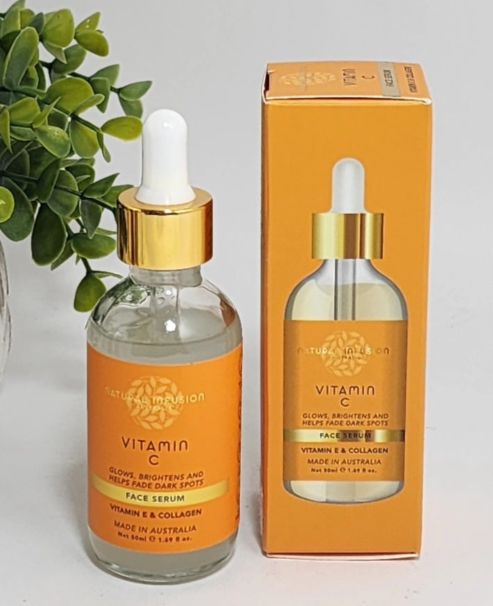 Natural Infusion Vitamin C Face Serum with Vitamin E & Collagen